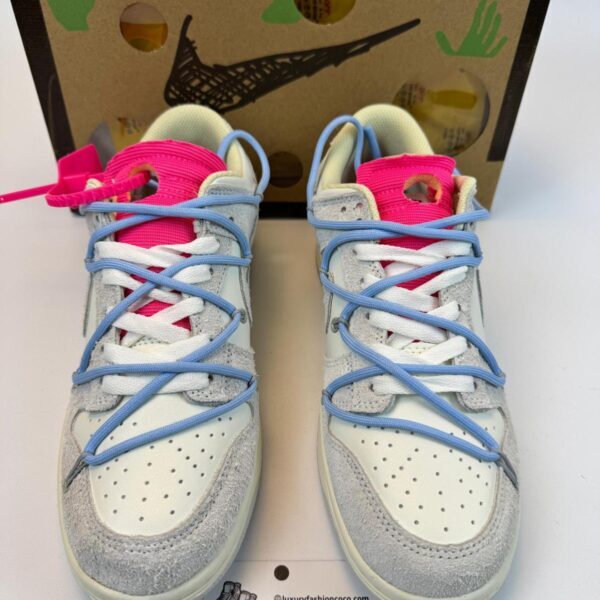 Nike Dunk OFF White Low "Grey-Light Blue"