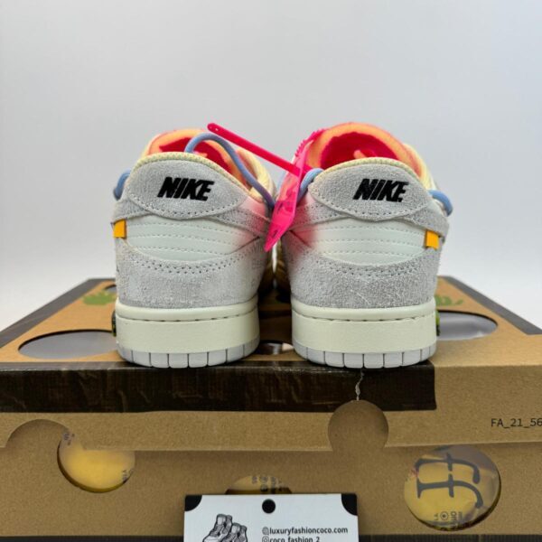 Nike Dunk OFF White Low "Grey-Light Blue"