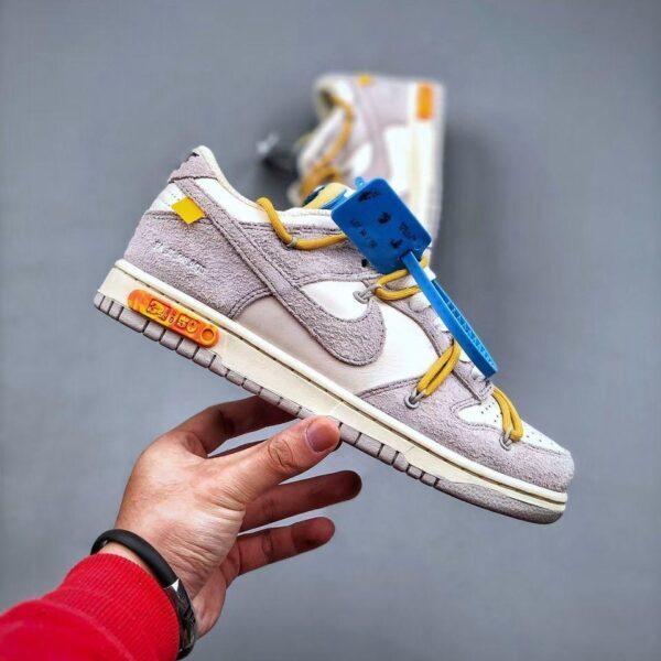 Nike Dunk OFF White Low "Grey-Yellow"