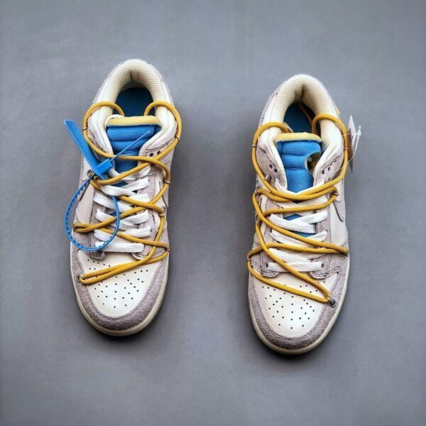 Nike Dunk OFF White Low "Grey-Yellow"