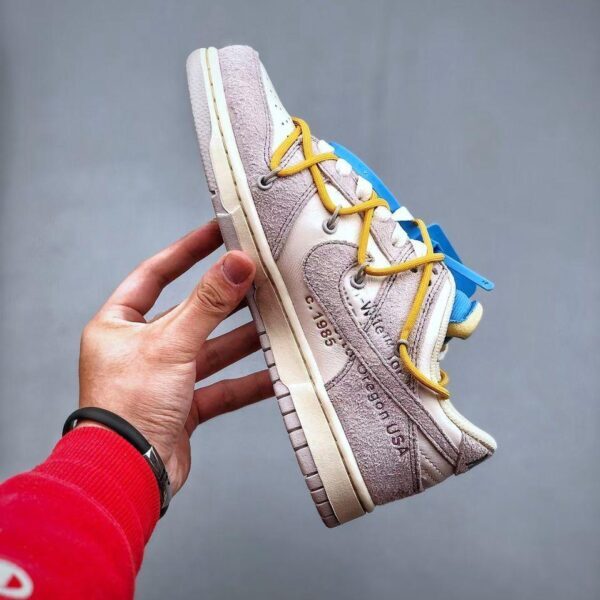 Nike Dunk OFF White Low "Grey-Yellow"