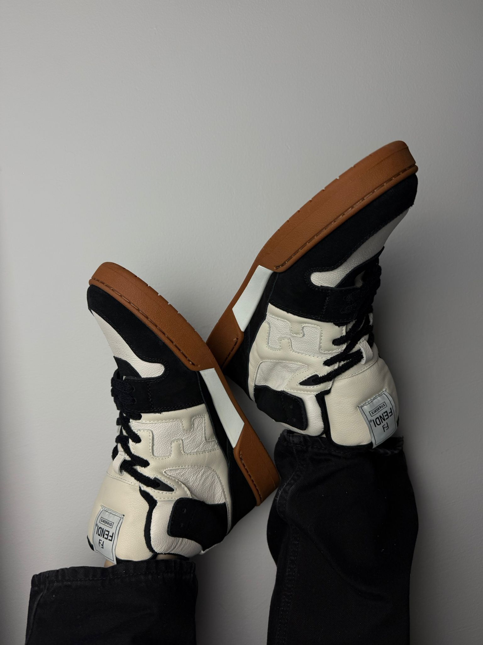 Fendi High"Black White" - Slika 3