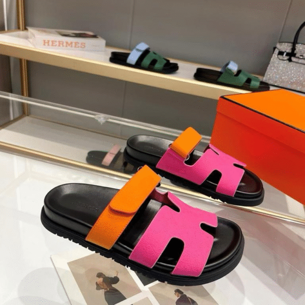 Hermes Noisette Sandala "Pink Orange"