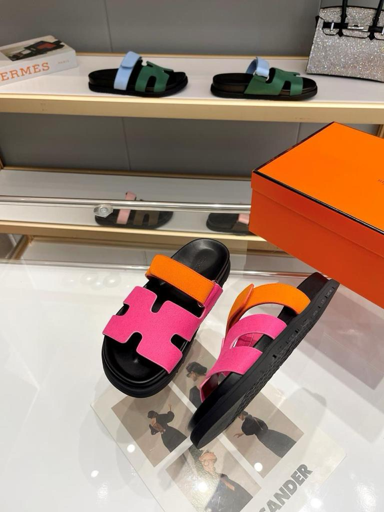 Hermes Noisette Sandala "Pink Orange" - Slika 4