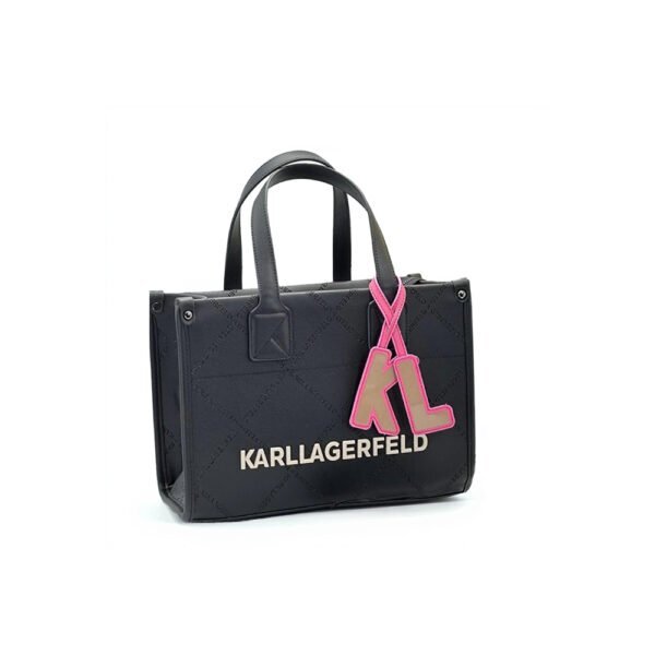 Torba Karl Lagerfeld K/SKUARE EMBOSSED TOTE BAG "Black - White"