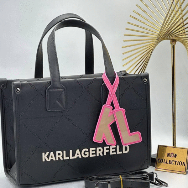 Torba Karl Lagerfeld K/SKUARE EMBOSSED TOTE BAG "Black - White"