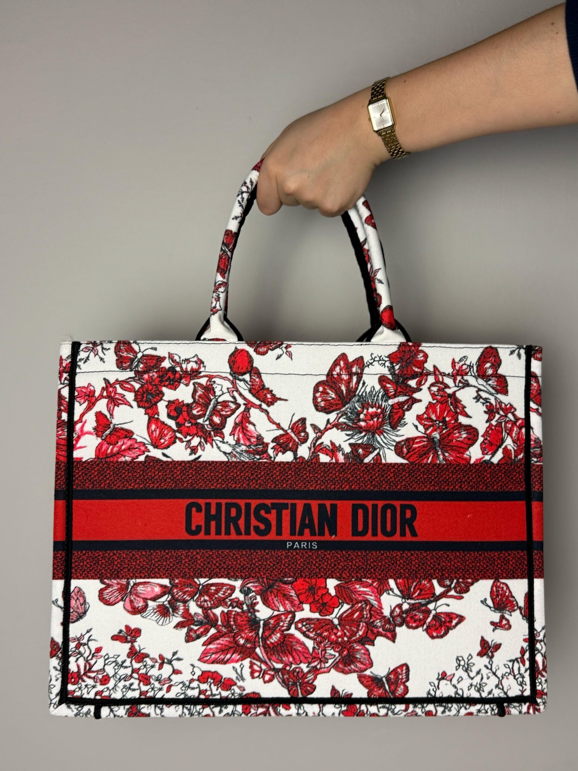 Torba Christian Dior Paris "Red Butterfly" - Slika 5