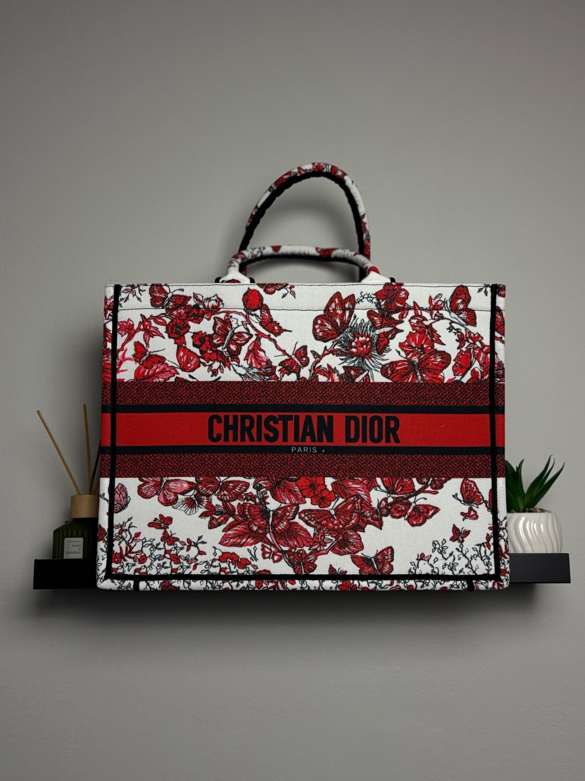 Torba Christian Dior Paris "Red Butterfly" - Slika 4