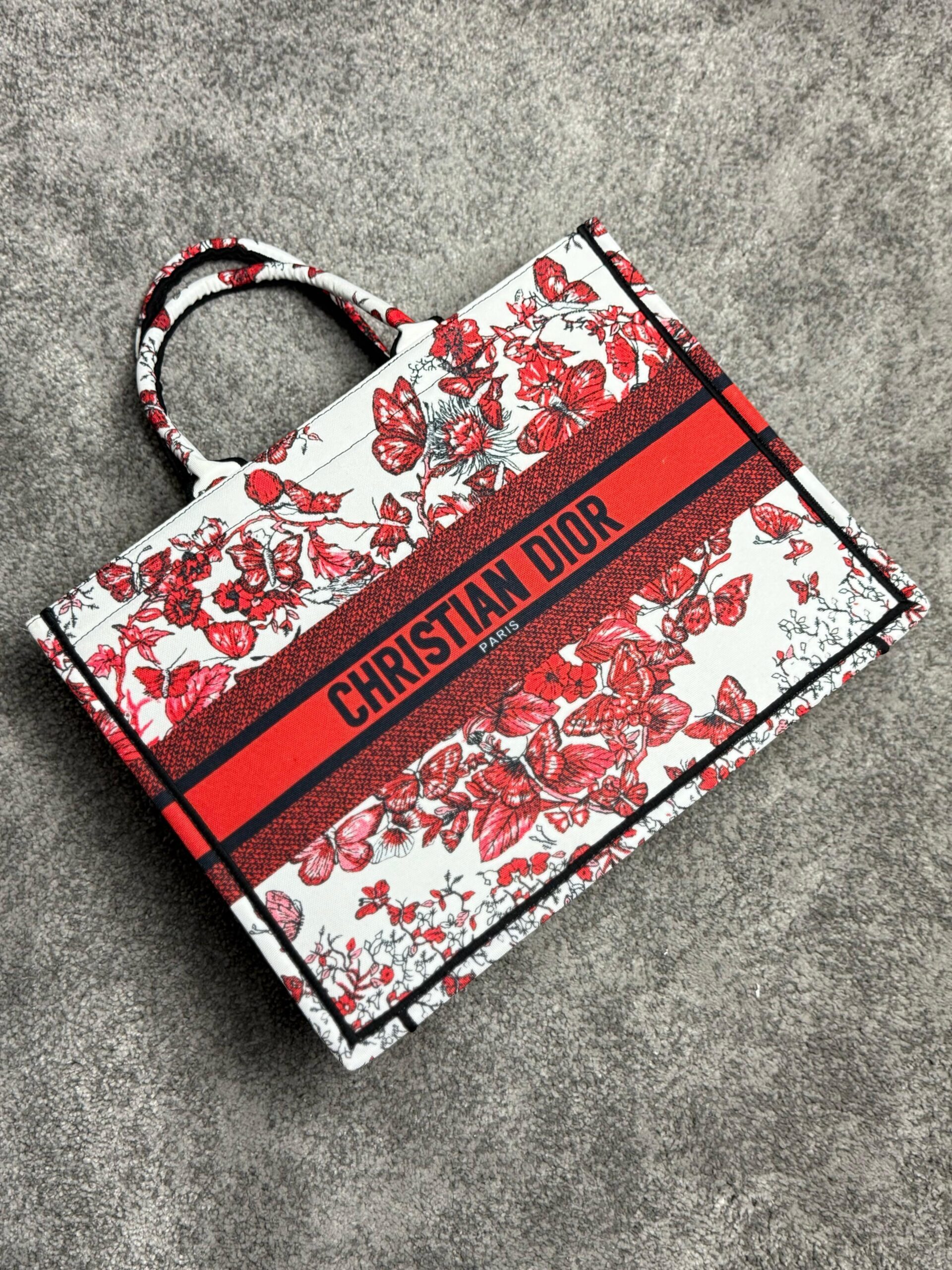 Torba Christian Dior Paris "Red Butterfly" - Slika 3