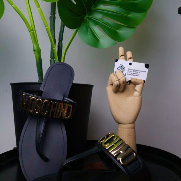 Moschino Sandale "Black Golden"