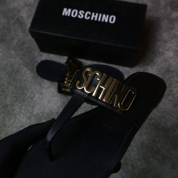 Moschino Sandale "Black Golden"