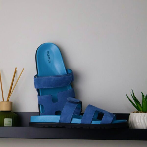 Hermes Noisette Sandala "All Blue"