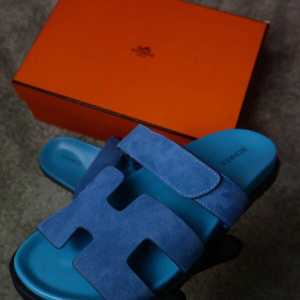 Hermes Noisette Sandala "All Blue"