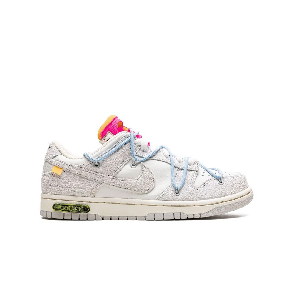 Nike Dunk OFF White Low "Grey-Light Blue"