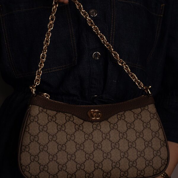 Torba Gucci Shoulder Small "Light Brown"