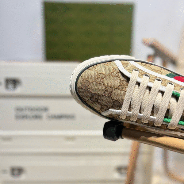 Gucci Shoes "Light Brown - Green, White"