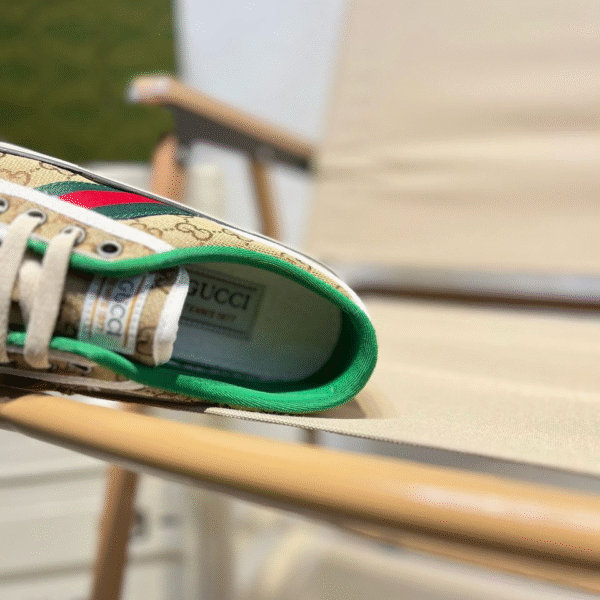 Gucci Shoes "Light Brown - Green, White"