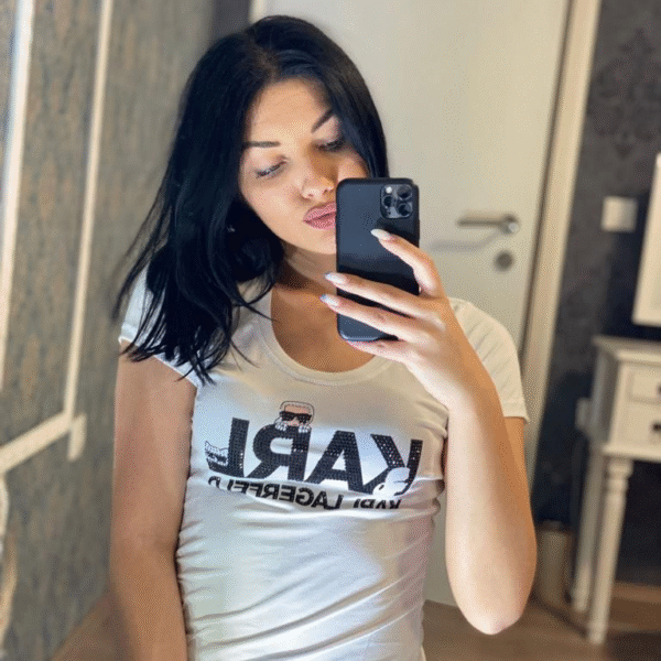 Majica Karl Lagerfeld "White with Black Text"