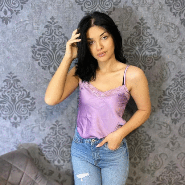 Svileni top na bretele V2