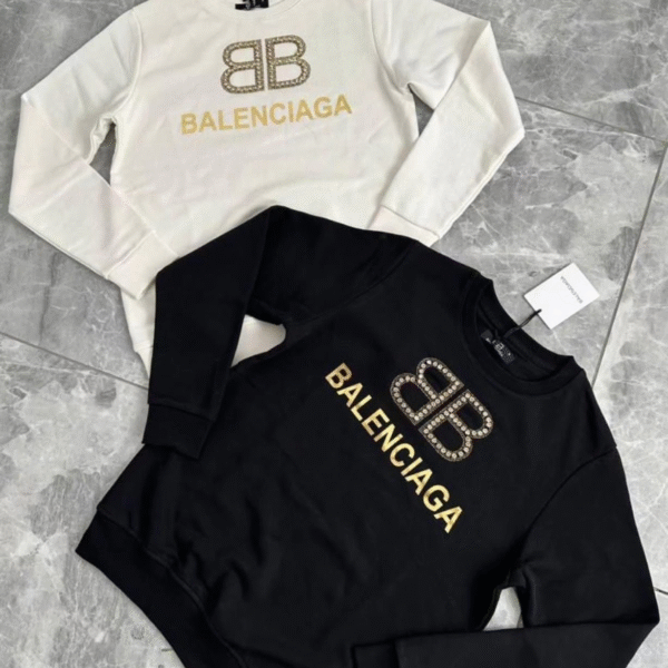 Majice dugi rukav Balenciaga "Golden - Small Logo" - Više Boja