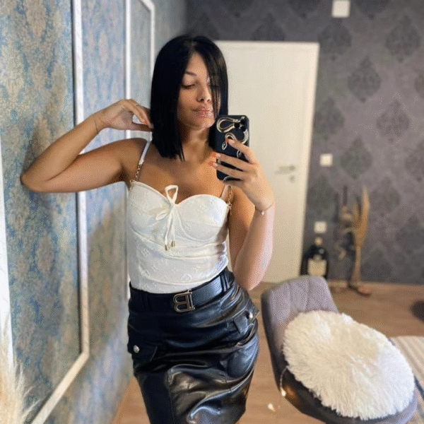 Top na bretele "White"