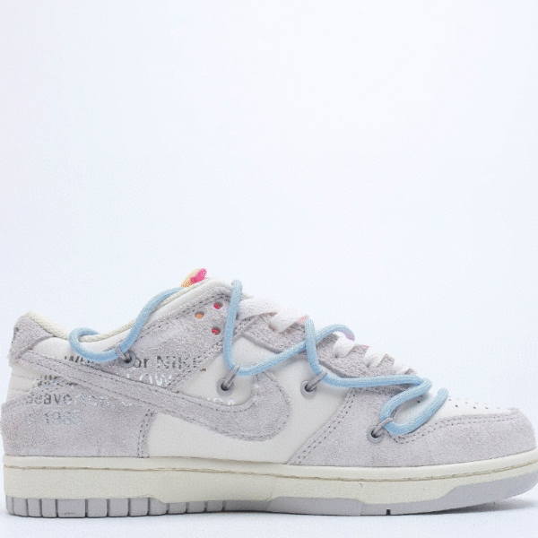 Nike Dunk OFF White Low "Grey-Light Blue"