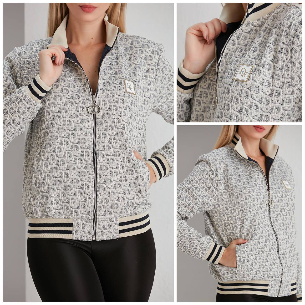 Tanka Jakna Christian Dior "White, Grey - Black, White"