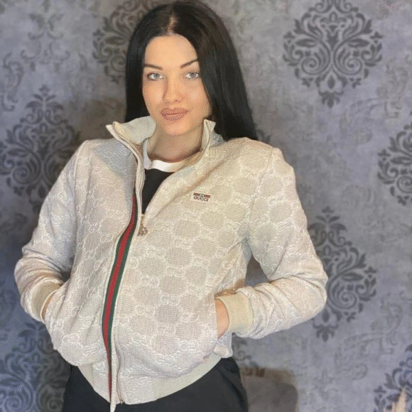 Tanka Jakna Gucci "White - Red, Green" - small logo