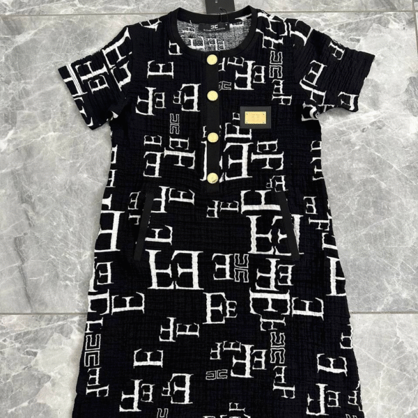 Haljina Elisabetta Franchi "Black, White - Golden" V2