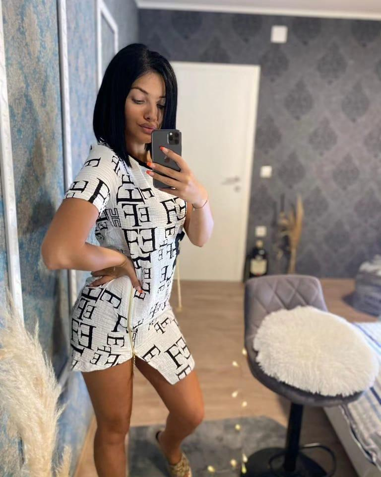 Haljina Elisabetta Franchi "White - Golden"