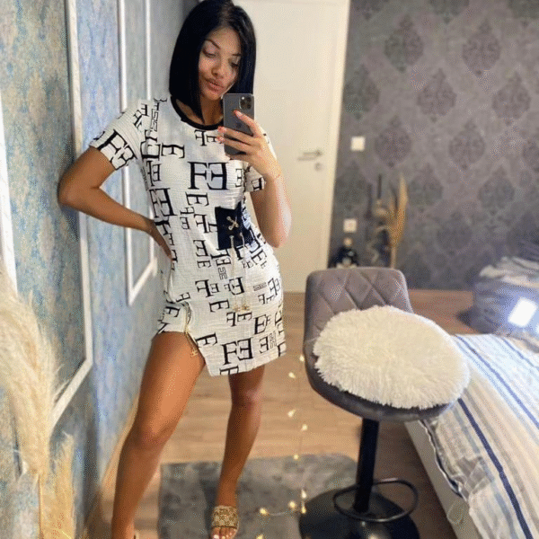 Haljina Elisabetta Franchi "White - Golden"