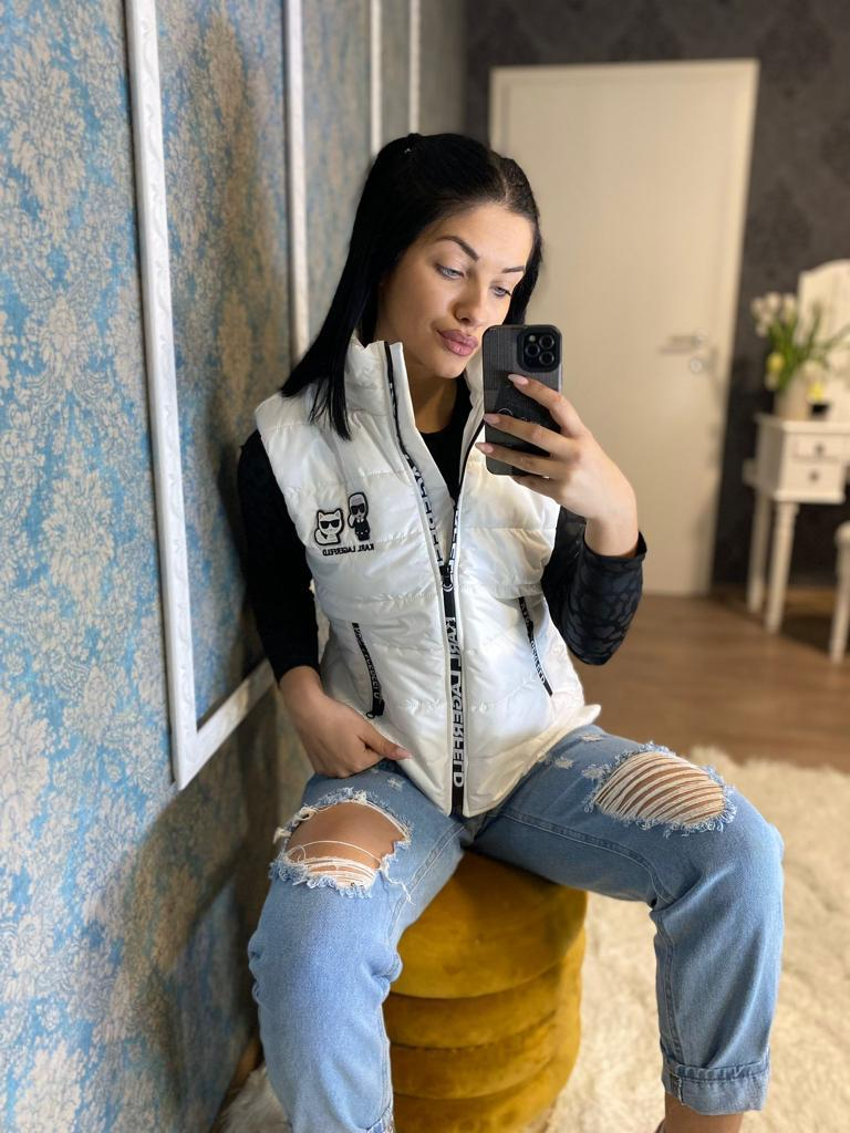 Prsluk Karl Lagerfeld "Black White" - Slika 3