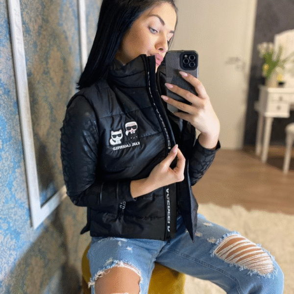 Prsluk Karl Lagerfeld "Black" Simple