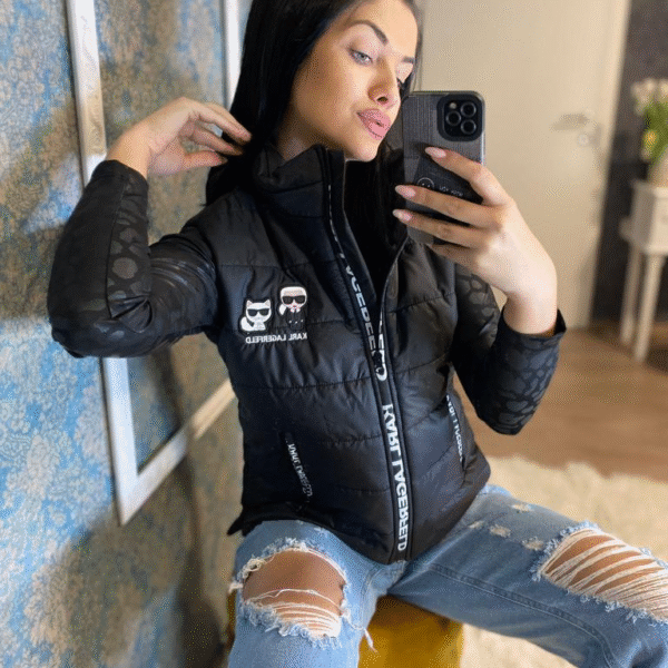 Prsluk Karl Lagerfeld "Black" Simple