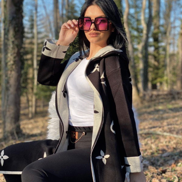 Kardigan Louis Vuitton "Black - White"