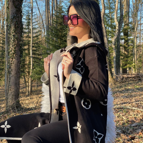 Kardigan Louis Vuitton "Black - White"