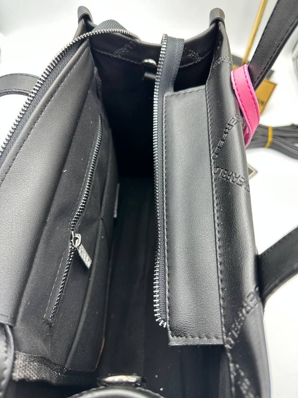 Torba Karl Lagerfeld K/SKUARE EMBOSSED TOTE BAG "Black - White" - Slika 5