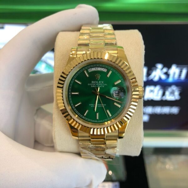 Rolex 36 Gold / Green