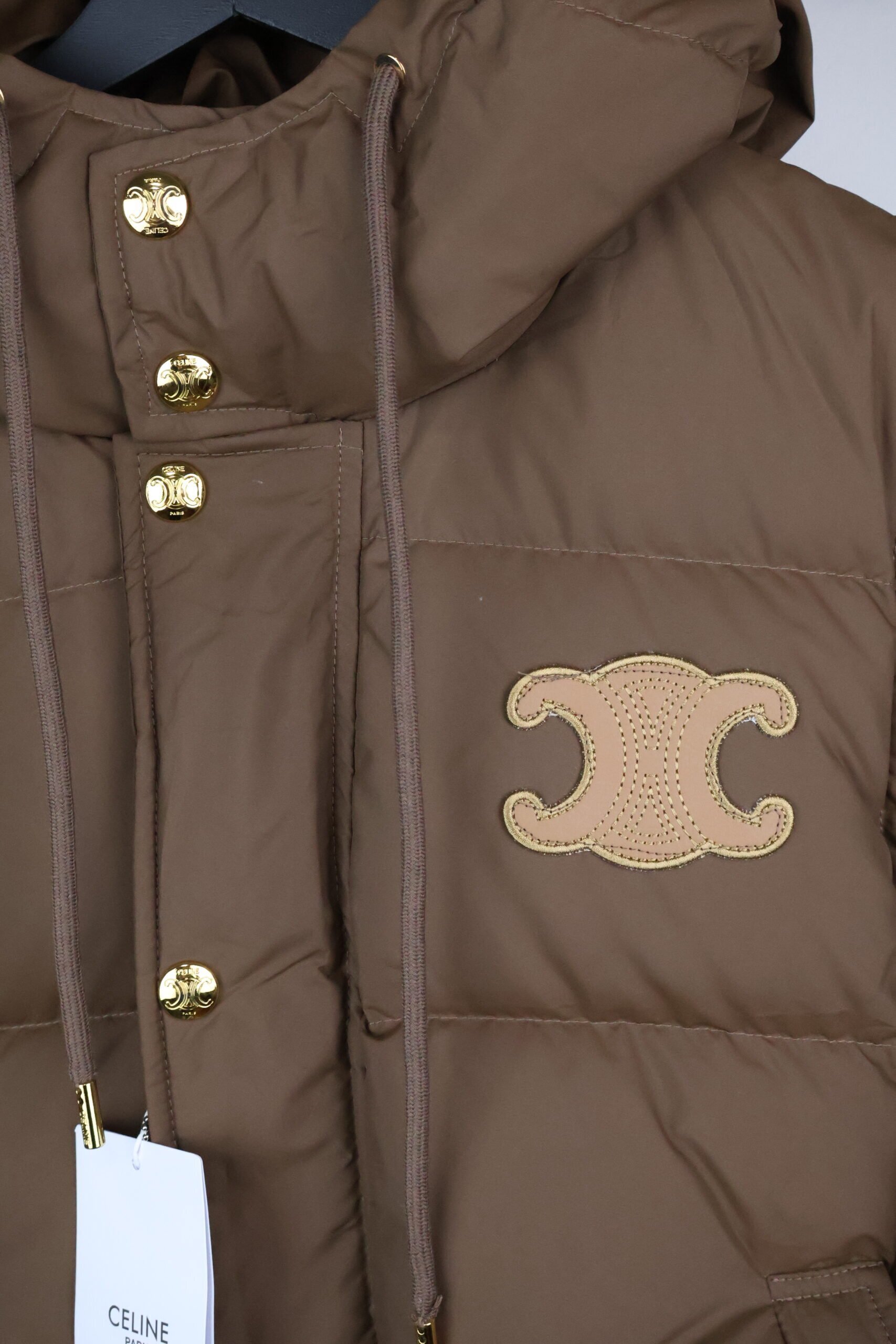 Celine Down Jakna Brown - Slika 7