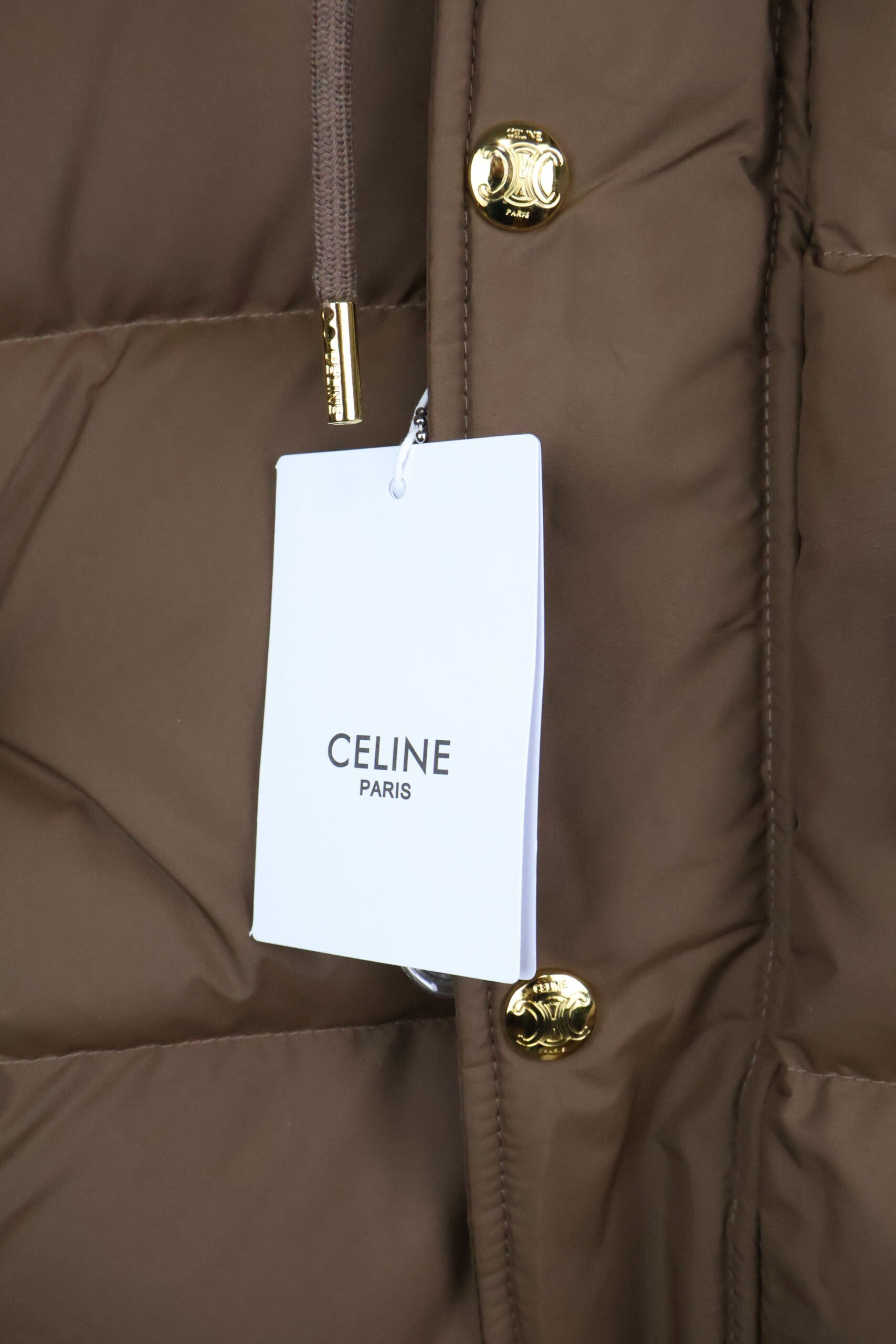 Celine Down Jakna Brown - Slika 8