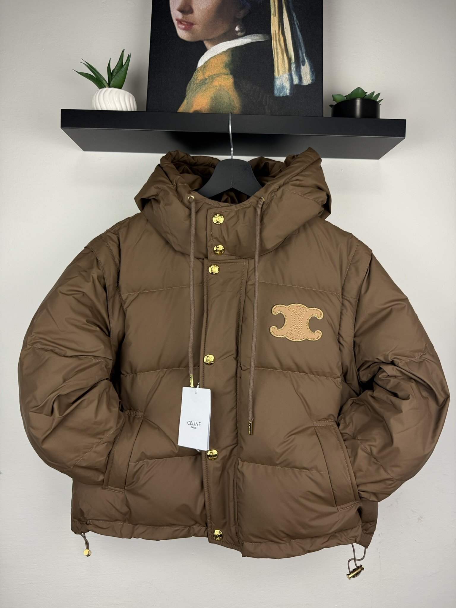 Celine Down Jakna Brown