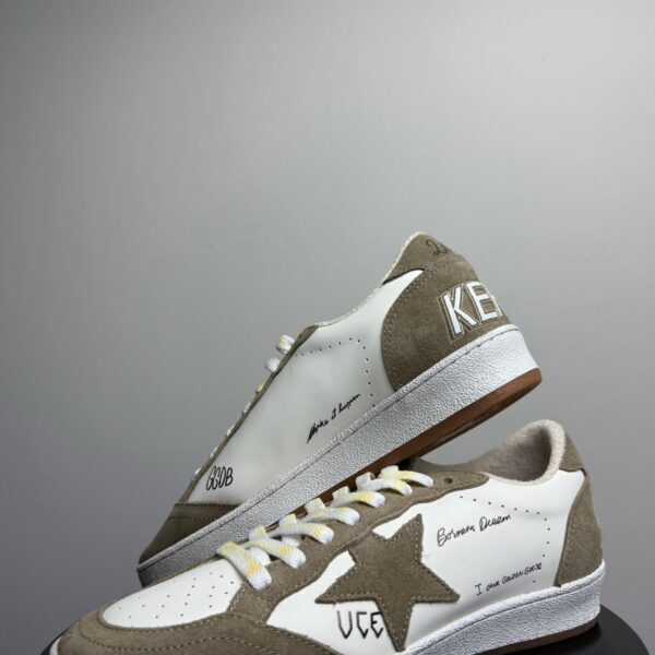 Golden Goose "White - Brown Star"