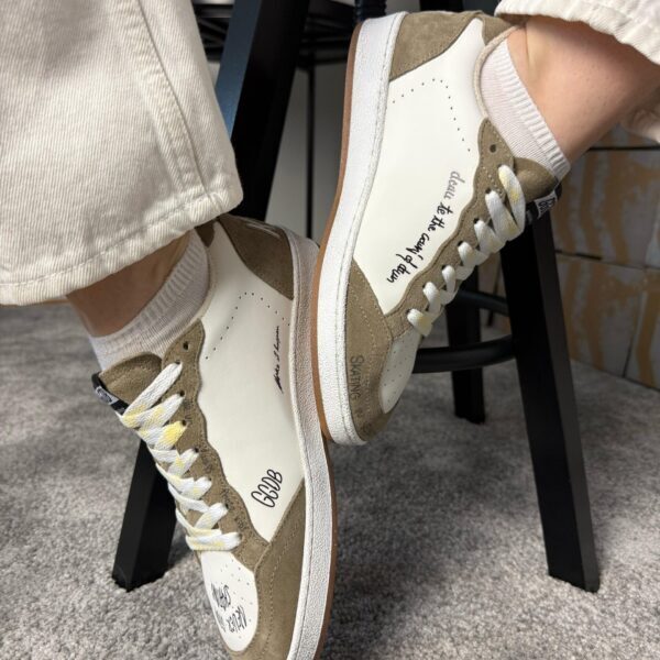 Golden Goose "White - Brown Star"