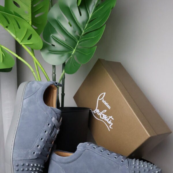 Tenisice Christian Louboutin Grey Leather