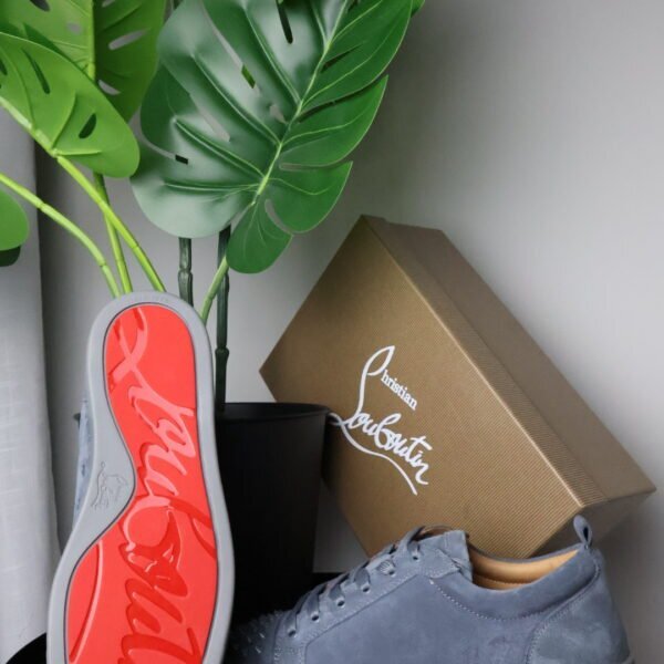 Tenisice Christian Louboutin Grey Leather