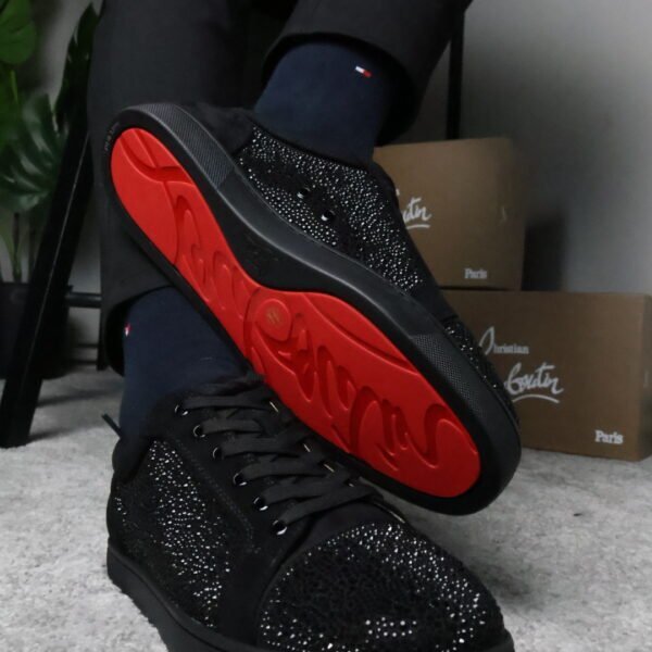 Tenisice Christian Louboutin Black Sparkle