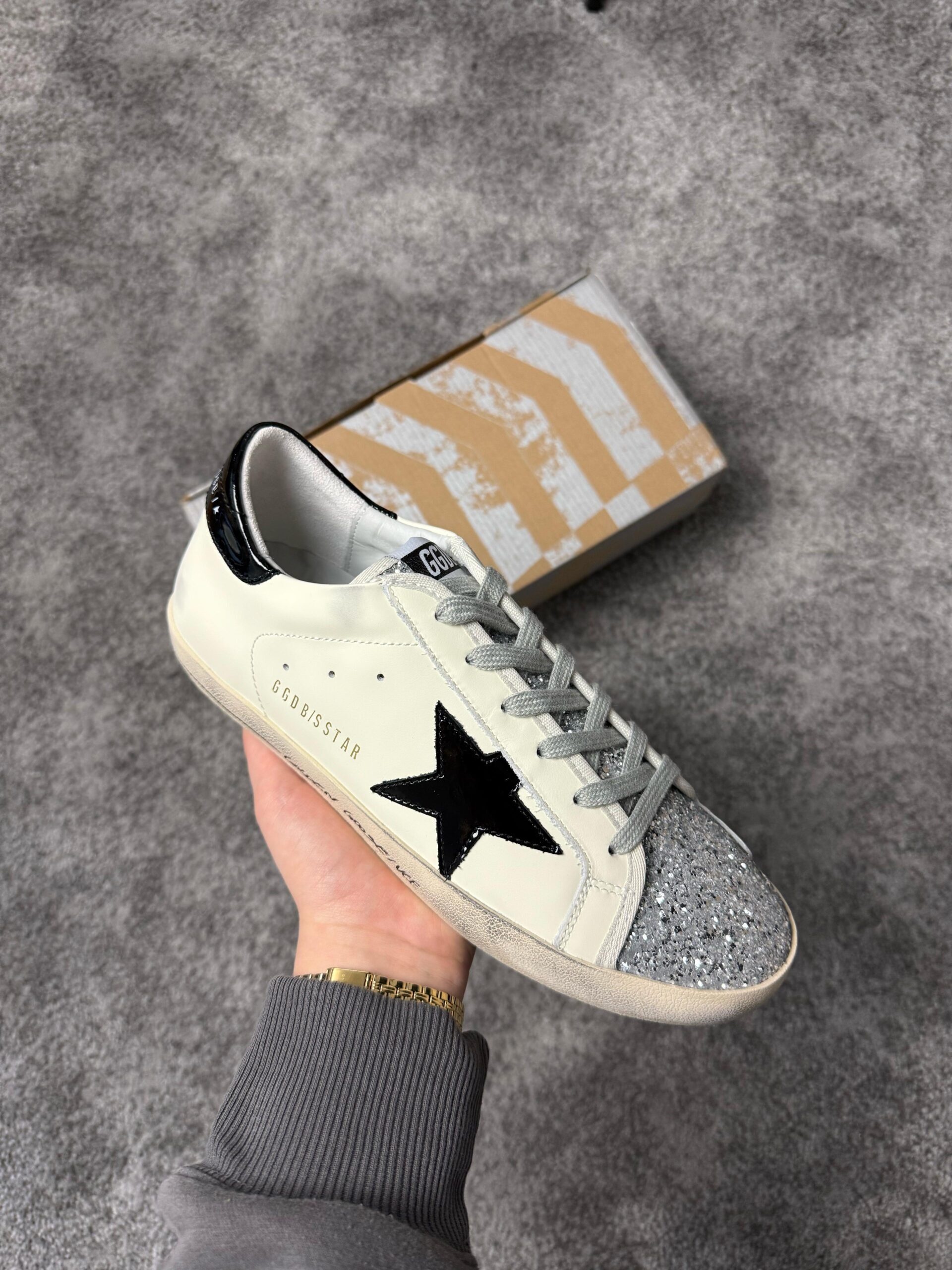Golden Goose White - Black Star - Slika 3