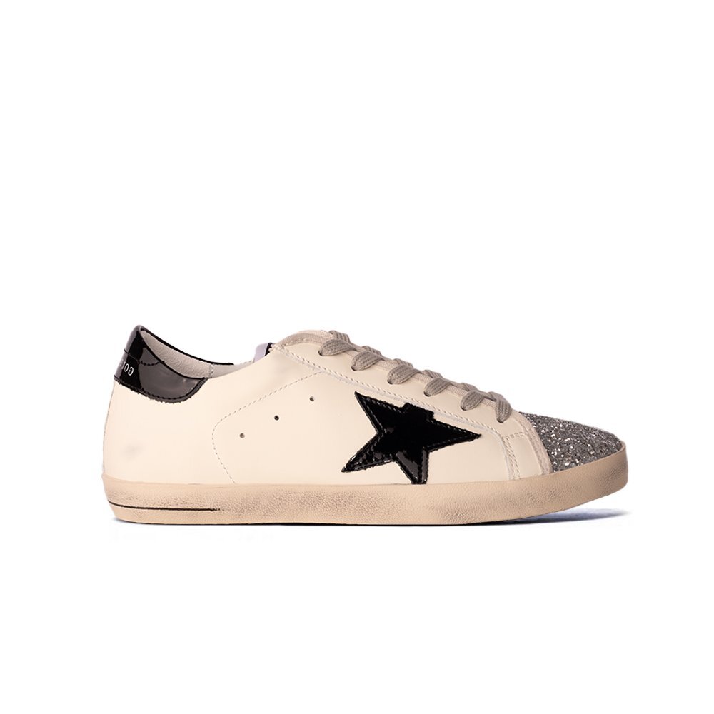Golden Goose White - Black Star