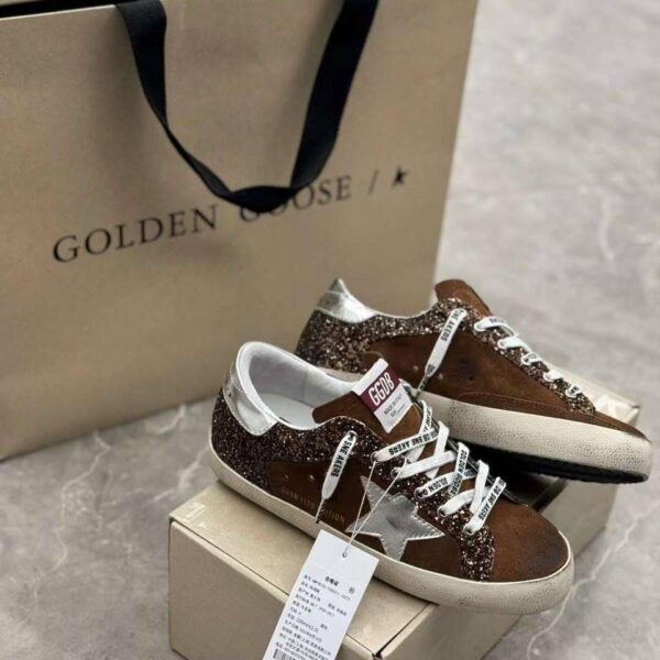 Golden Goose Brown Shiny