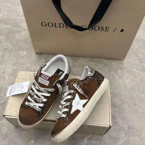 Golden Goose Brown Shiny
